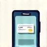 Icon of a smartphone with a check